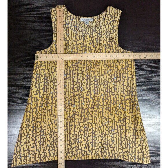 Vintage Pendleton Silk Skirt Tank Top SET Gold/Brown Woman's Size XS/4 - Picture 2 of 13